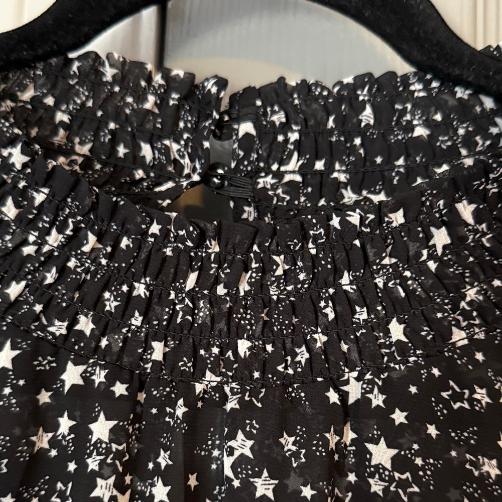 Torrid Black and White Starry Night Fully Lined Midi Dress - Picture 4 of 13